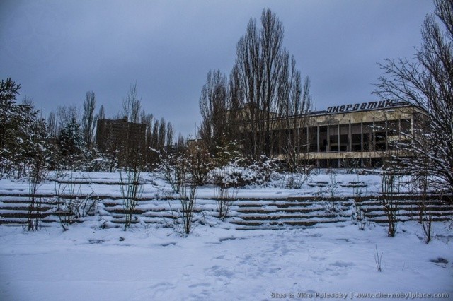 Зимняя прогулка по Припяти в 2019 году (15 фото)