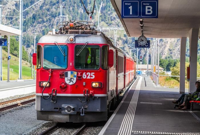 Красивейшие железные дороги Швейцарии (24 фото)