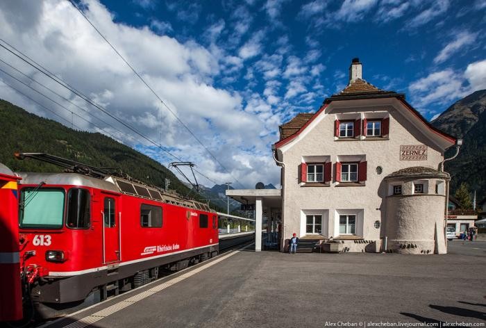 Красивейшие железные дороги Швейцарии (34 фото)