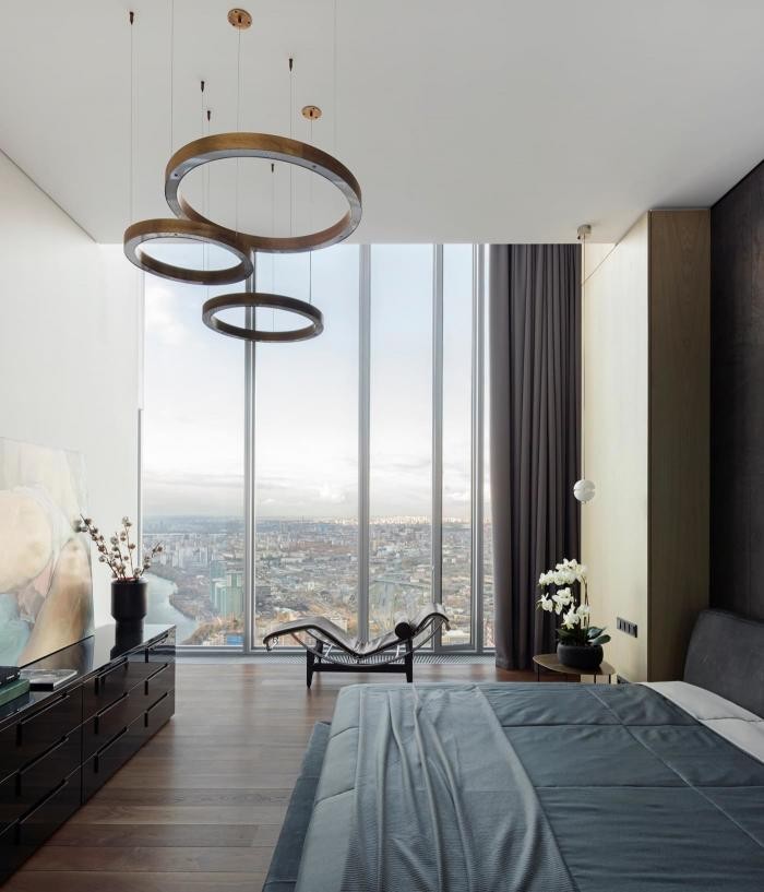 Интерьер квартиры в Москве на 82-м этаже (26 фото)