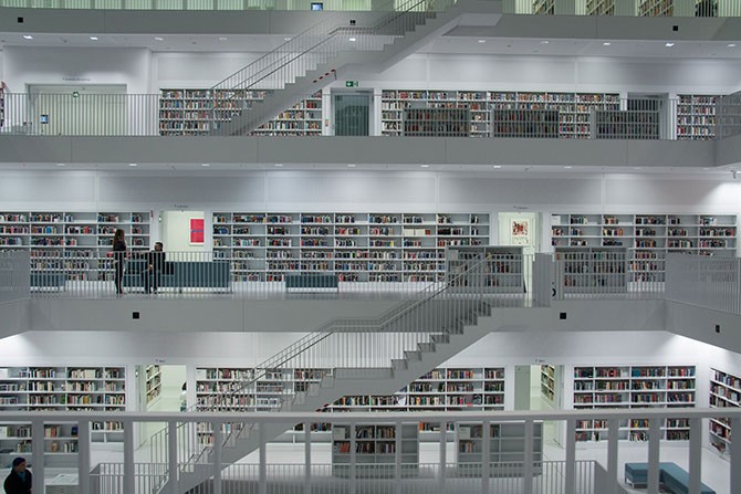 Городская библиотека Штуттгарта (15 фото)