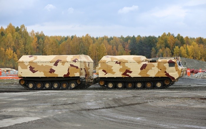Российский танк-вездеход для езды по Арктике (4 фото)