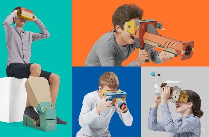 Для Nintendo Switch выпущен странный VR-шлем (8 фото)