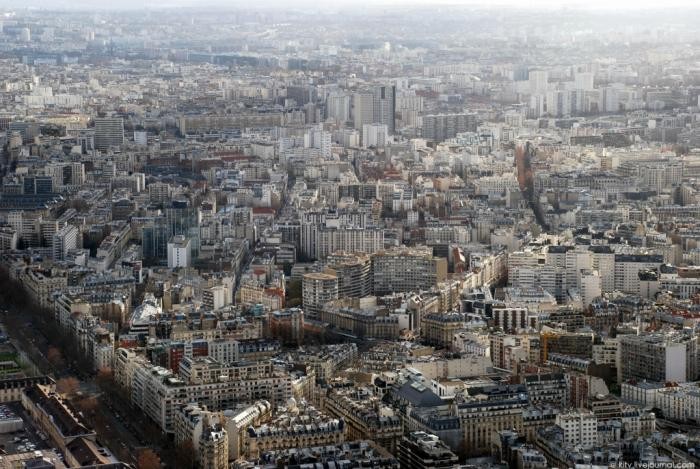 Париж с Эйфелевой башни (45 фото)