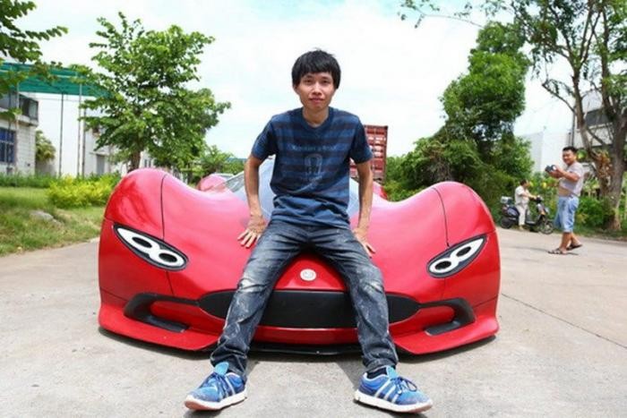 Мечта своими руками: китаец самостоятельно создал суперкар (7 фото)