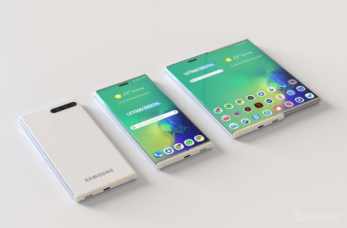 В Samsung готовят смартфон с расширяемым дисплеем (6 фото)