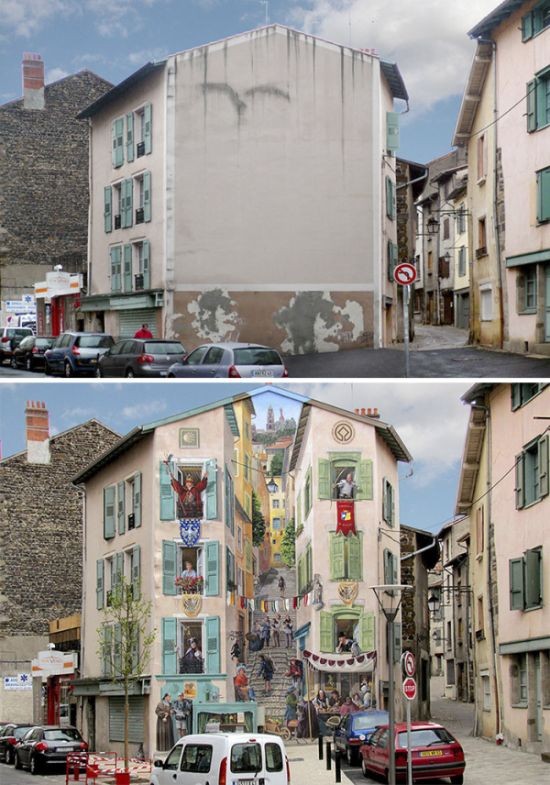 Художник превращает стены зданий в произведения искусства (31 фото)