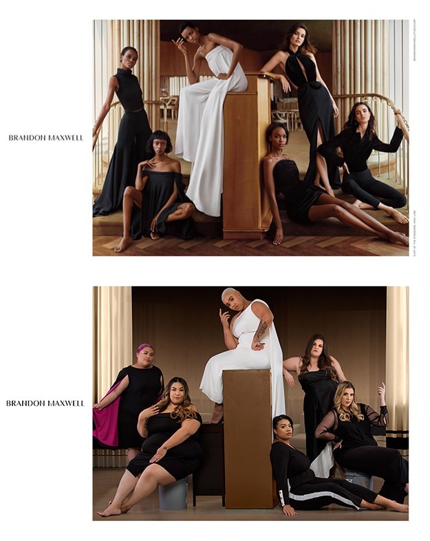 Женщины с пышными формами воссоздали модную рекламу (6 фото)