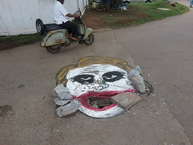 Дорожный арт в Индии (12 фото)