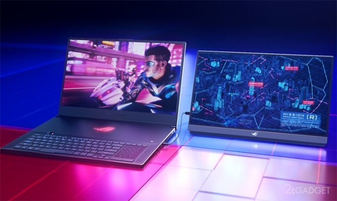 ASUS представил портативный игровой монитор ROG Strix XG17 (6 фото)