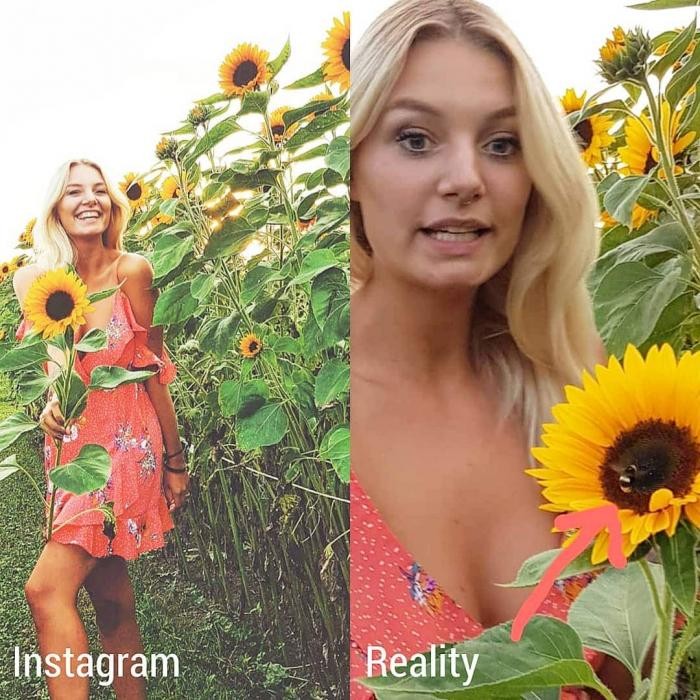 Девушка из Швейцарии сравнила обычную жизнь и в Инстаграме (16 фото)