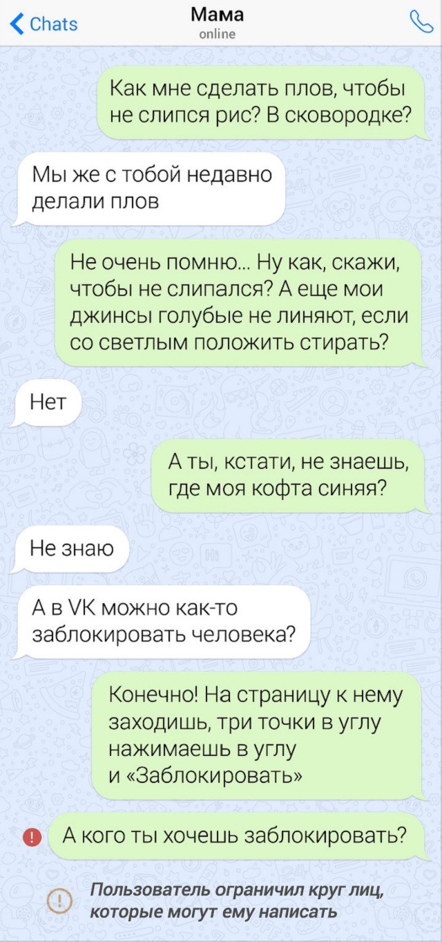 Забавные переписки с родителями (15 скриншотов)