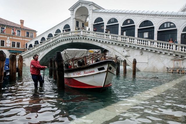 Венеция уходит под воду: затоплено более 80% города (16 фото)