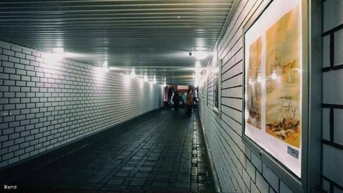 В подземном переходе организовали выставку картин (5 фото)