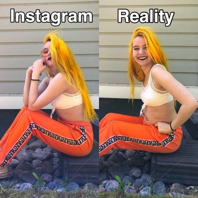 Instagram VS Реальность: Девушка худеет и полнеет на глазах (8 фото)