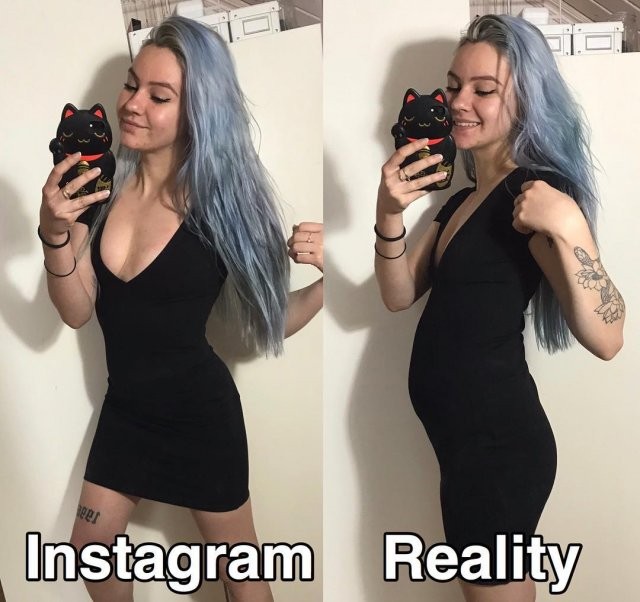 Instagram VS Реальность: Девушка худеет и полнеет на глазах (8 фото)