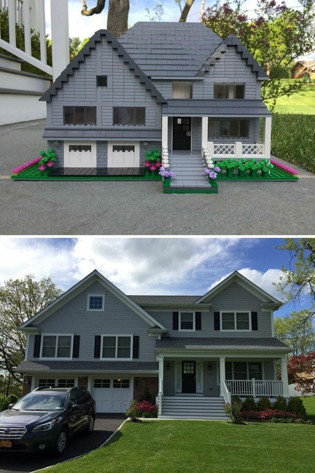 Дизайнер делает потрясающие дома из LEGO (20 фото)