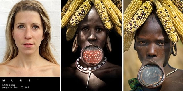 Путешественница перевоплотилась в женщин разных африканских племен (7 фото)