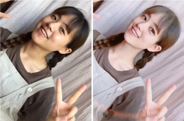 Азиатки начали использовать технологии вместо макияжа (12 фото)