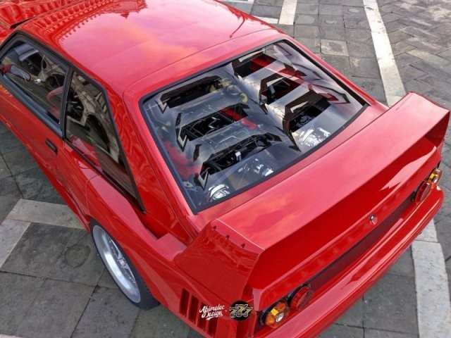 Каким было бы совмещение авто Ferrari F40 и Ford Mustang (7 фото)