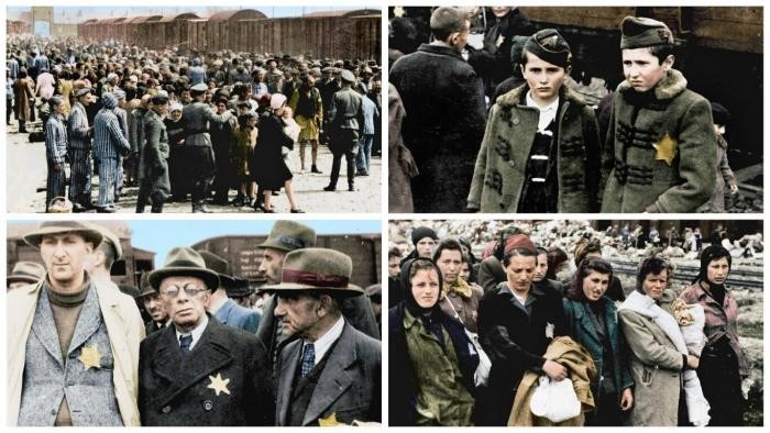Цветные кадры Освенцима (9 фото)