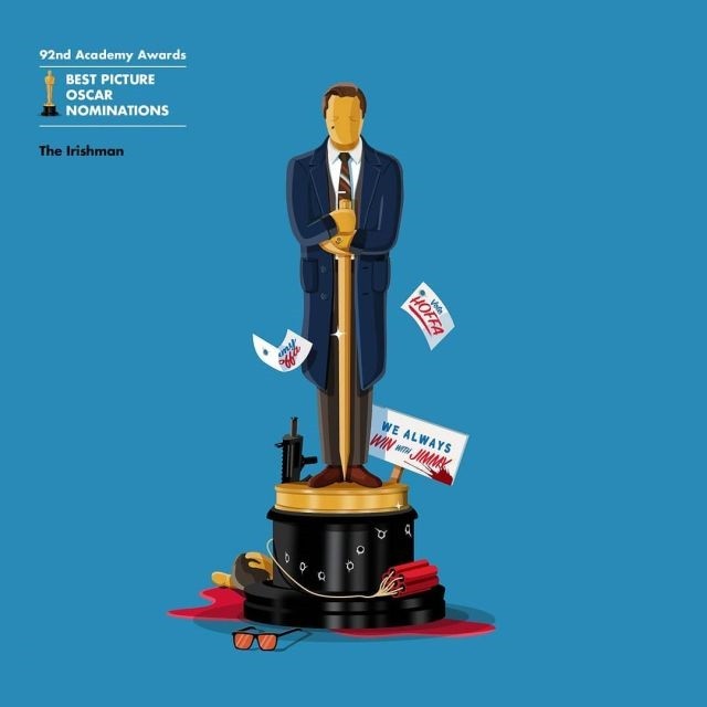 Красноречивые иллюстрации номинантов на "Оскар-2020" (9 фото)