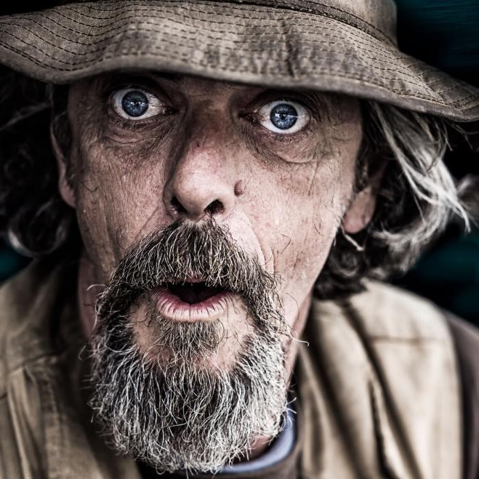 Портреты бездомных от фотографа Педро Оливьера (9 фото)