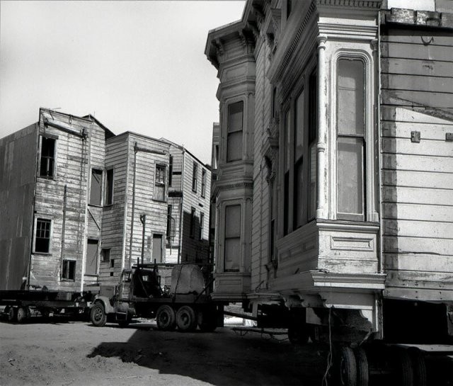 Перевозка целых викторианских домов в 1970-е (15 фото)