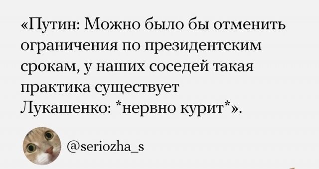 Как Сеть отреагировала на обнуление президентских сроков (13 фото)