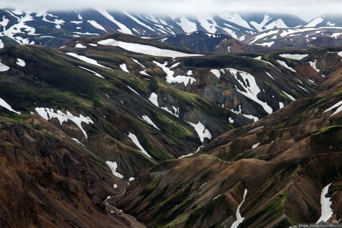 Путь к долине Landmannalaugar в Исландии (36 фото)