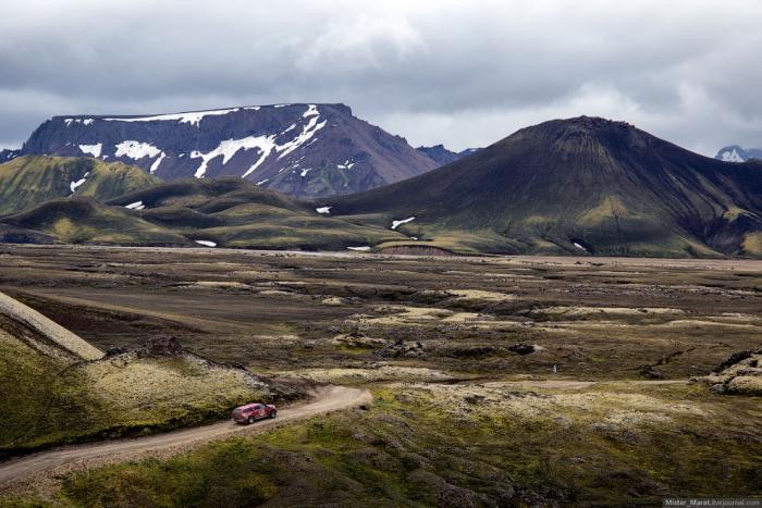 Путь к долине Landmannalaugar в Исландии (36 фото)