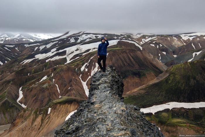 Путь к долине Landmannalaugar в Исландии (36 фото)