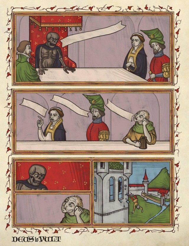 Современные мемы в средневековой интерпретации (8 фото)