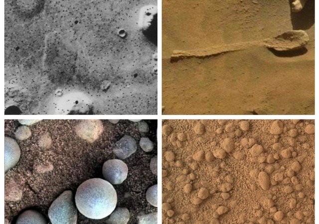 Пользователи нашли на Марсе "ложки" и "человеческие кости" (12 фото)