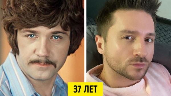 Советские и современные звезды в одном и том же возрасте (16 фото)