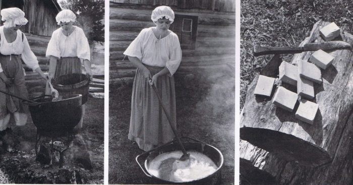Как в прошлые времена хозяйки стирали белье (9 фото)