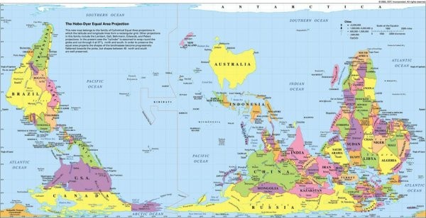 Как выглядит карта мира в разных странах (10 фото)