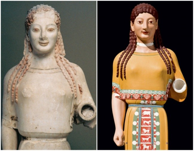 Как выглядели древнегреческие скульптуры (11 фото)