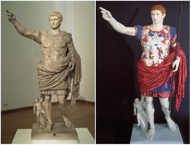 Как выглядели древнегреческие скульптуры (11 фото)