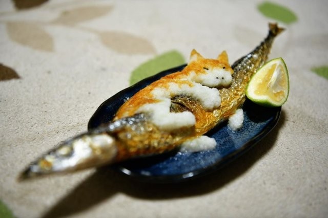 Необычная подача блюд японского художника (12 фото)