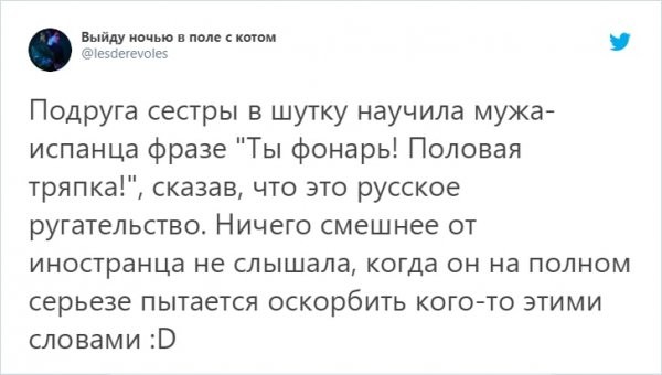 Пользователи Твиттера рассказали забавных фразах на русском, которые запомнили их друзья-иностранцы (13 фото)
