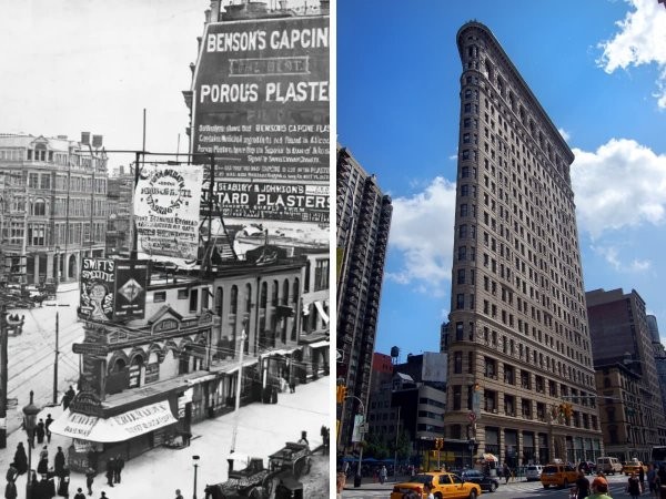 До и после: места, на которых были возведены знаменитые на весь мир постройки (9 фото)