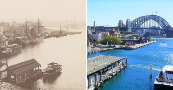 Тогда и сейчас: как изменились известные места с течением времени (16 фото)