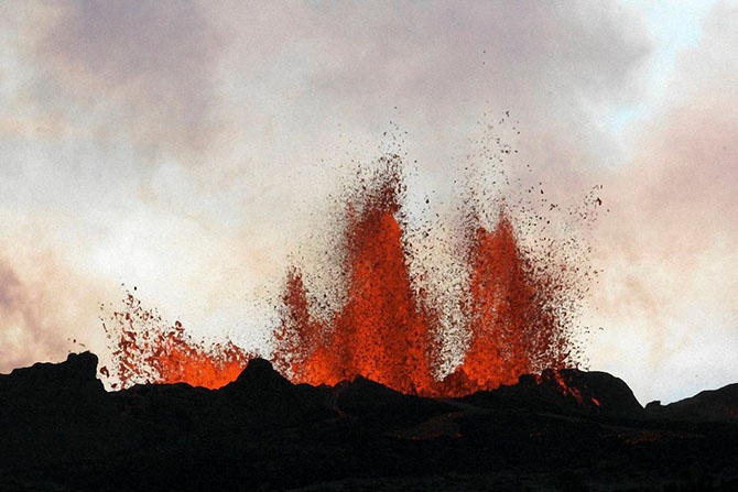 Проснувшийся вулкан Bardarbunga (15 фото)