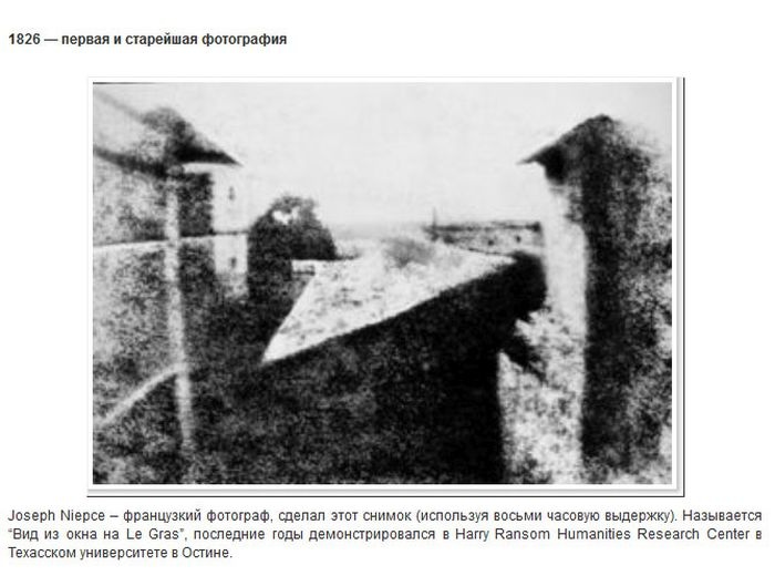 Факты о первых фотографиях мира (9 фото)