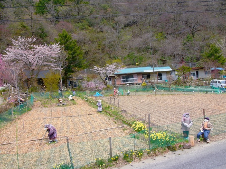 Долина кукол: в японской деревне место исчезнувших людей постепенно занимают их бездушные копии (7 фото)