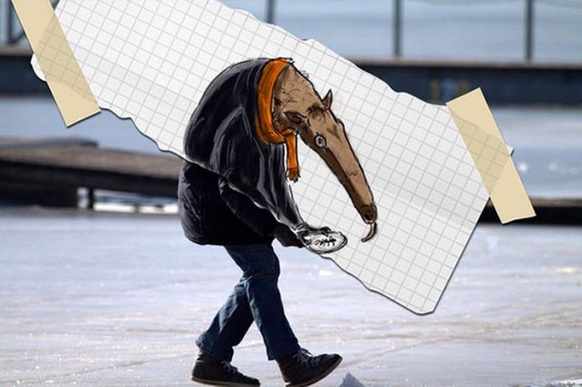 Веселые рисунки, преображающие прохожих (19 фото)