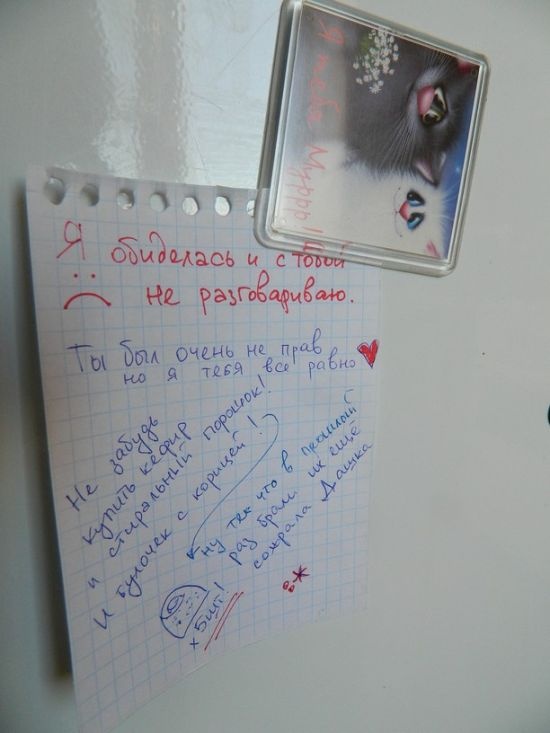 Фотоподборка записок на холодильниках (24 фото)