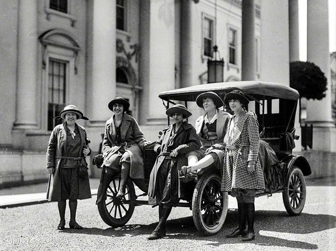 Автоледи начала XX-го века (36 фото)
