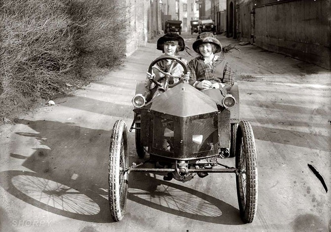 Автоледи начала XX-го века (36 фото)